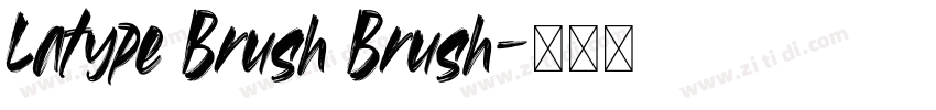 Latype Brush Brush字体转换